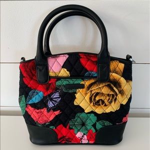 Vera Bradley! Bright floral and black tote